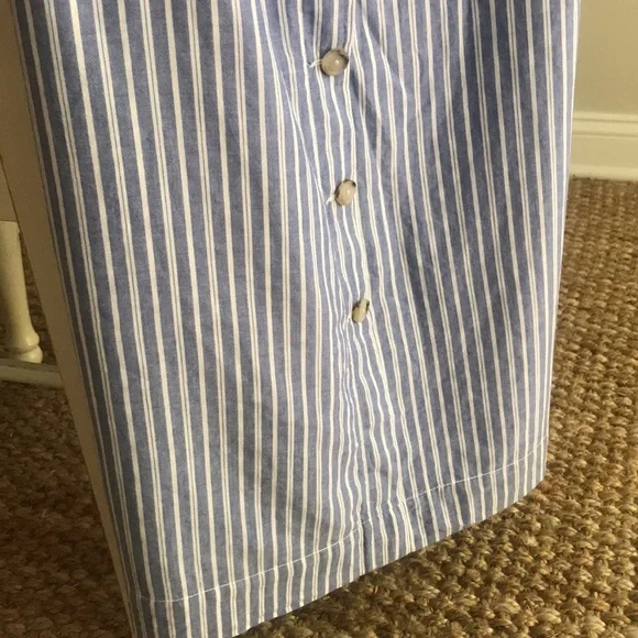 New: Madewell Paperbag Button Front Midi Skirt with Pockets - Picture 8 of 14